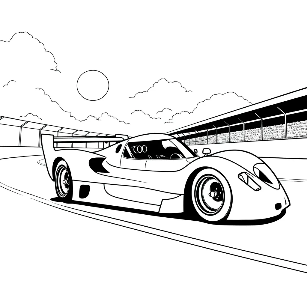 Race Car coloring page