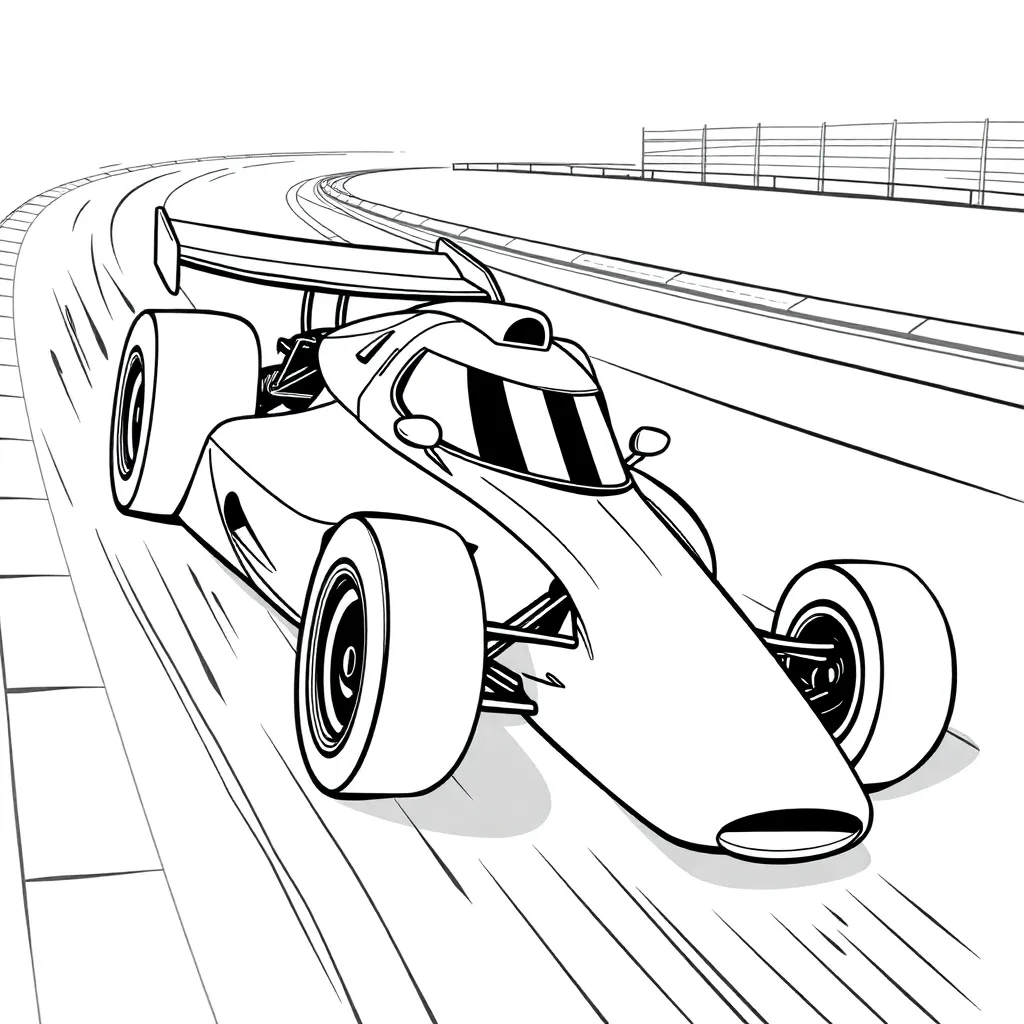 Race Car coloring page