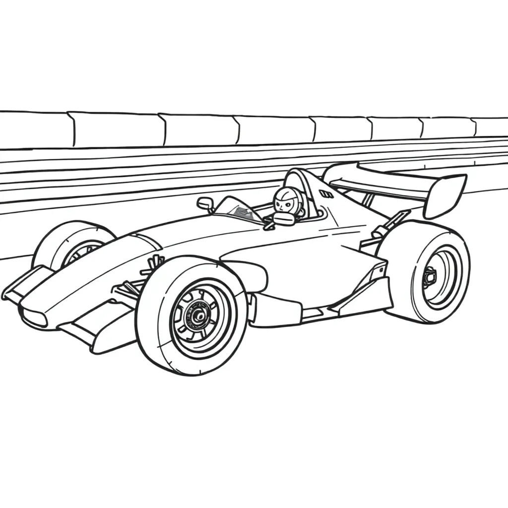 Race Car coloring page