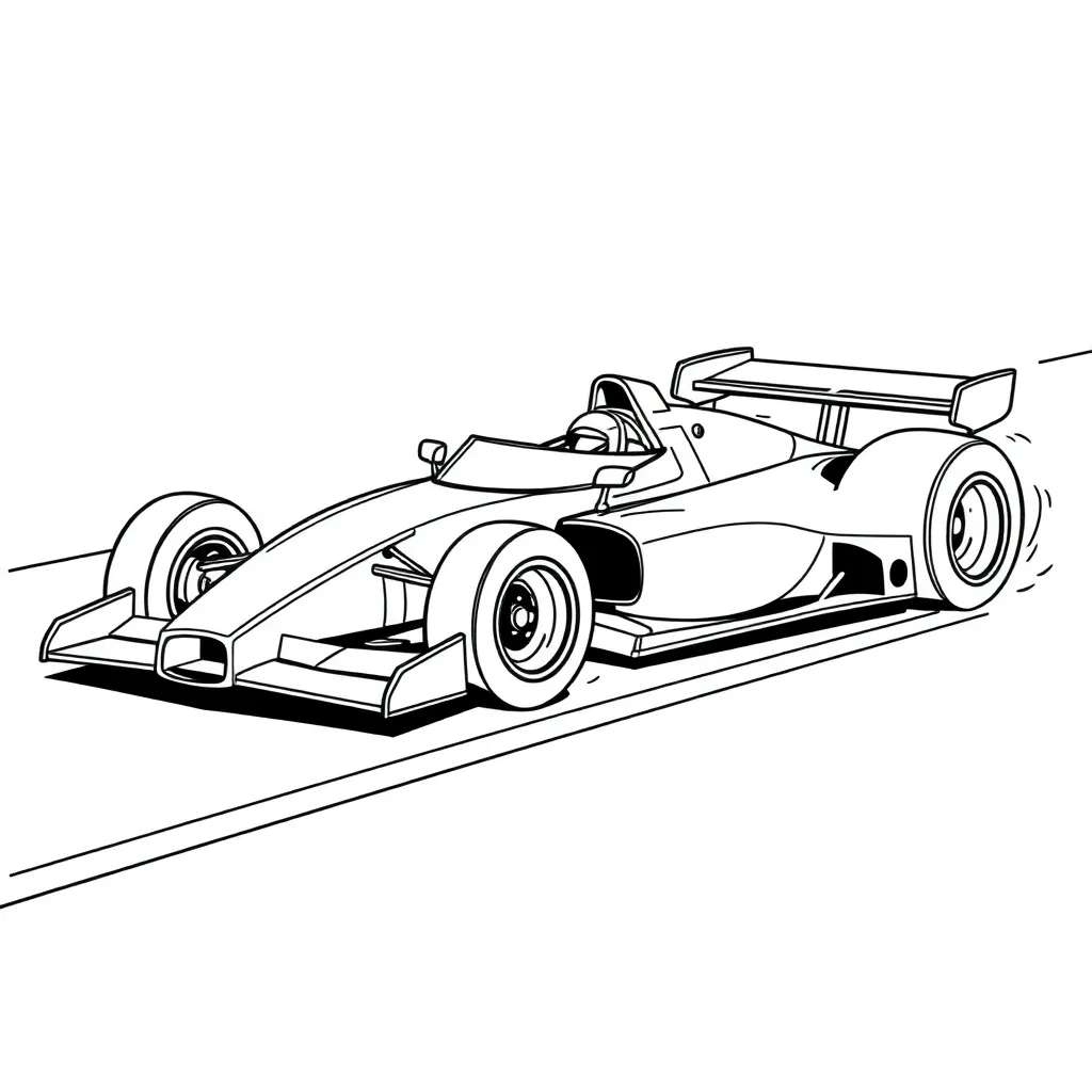 Race Car coloring page