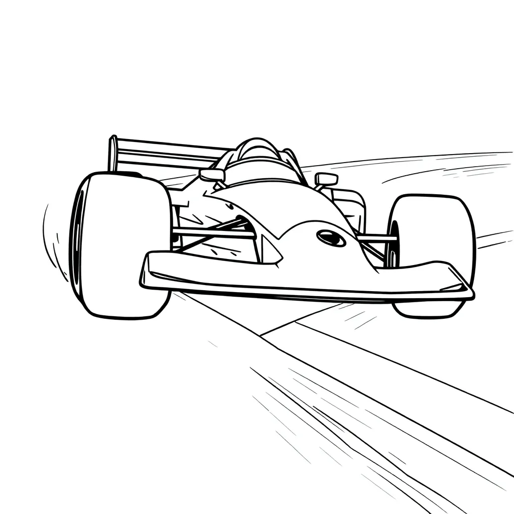 Race Car coloring page