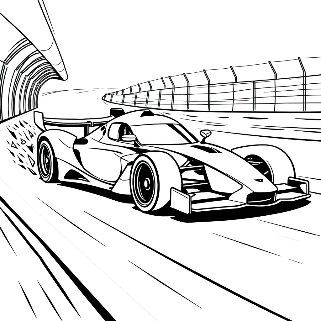 Race Car coloring page