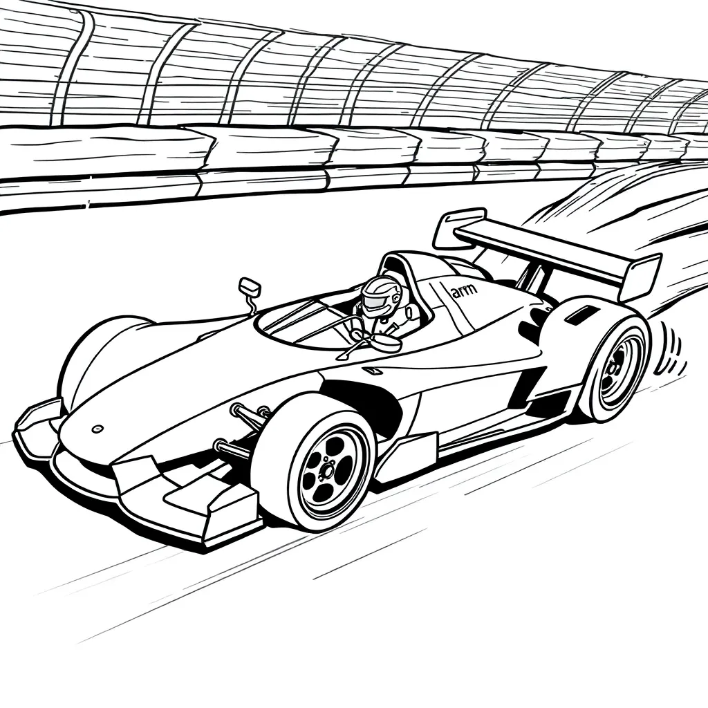 Race Car coloring page