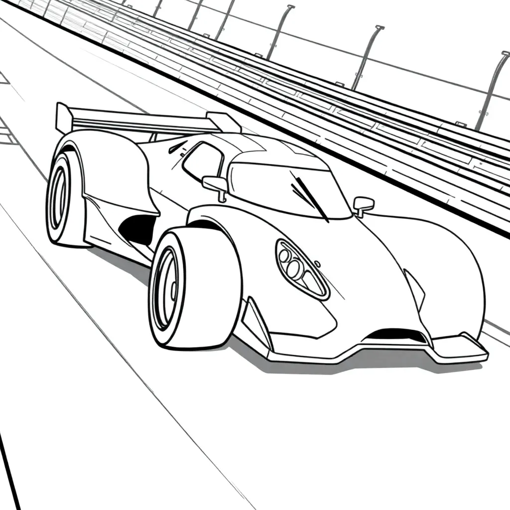 Race Car coloring page