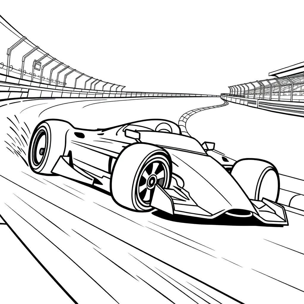 Race Car coloring page