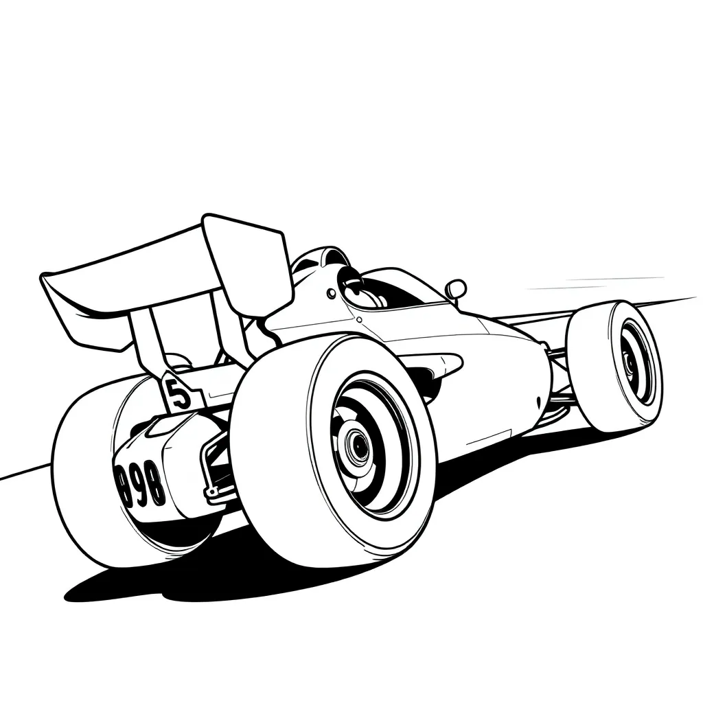 Race Car coloring page