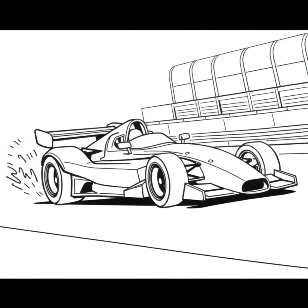 Race Car coloring page