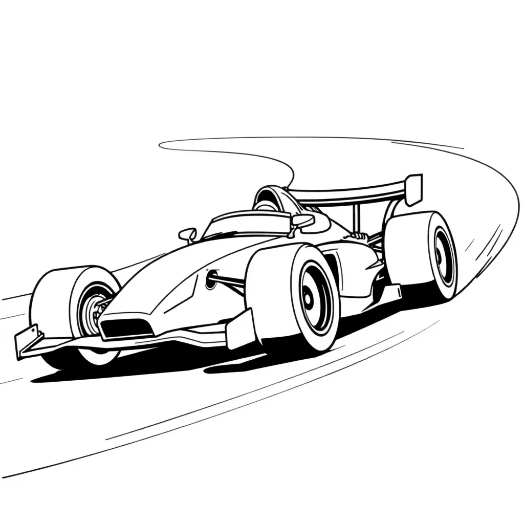 Race Car coloring page