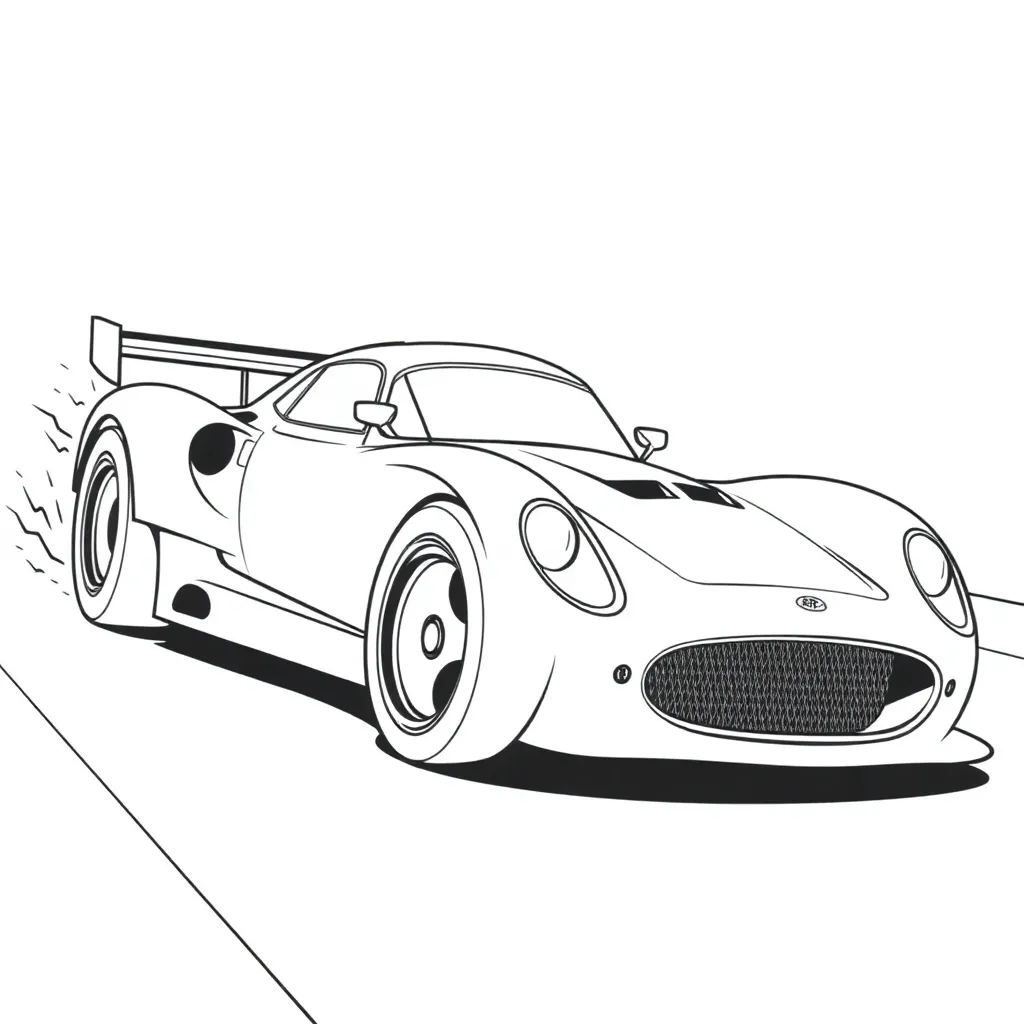Race Car coloring page