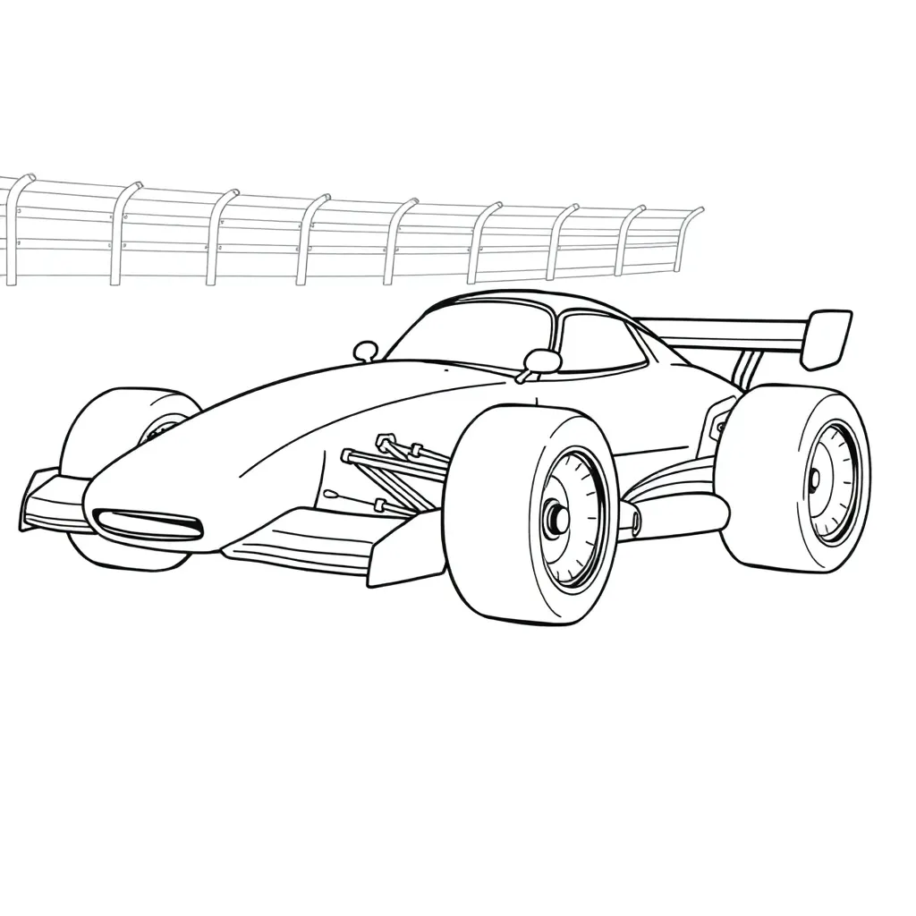 Race Car coloring page