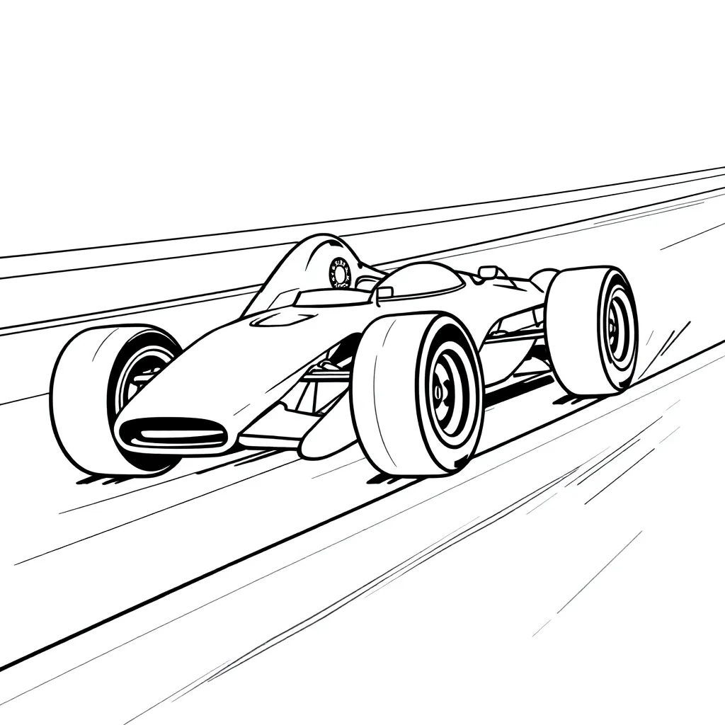 Race Car coloring page