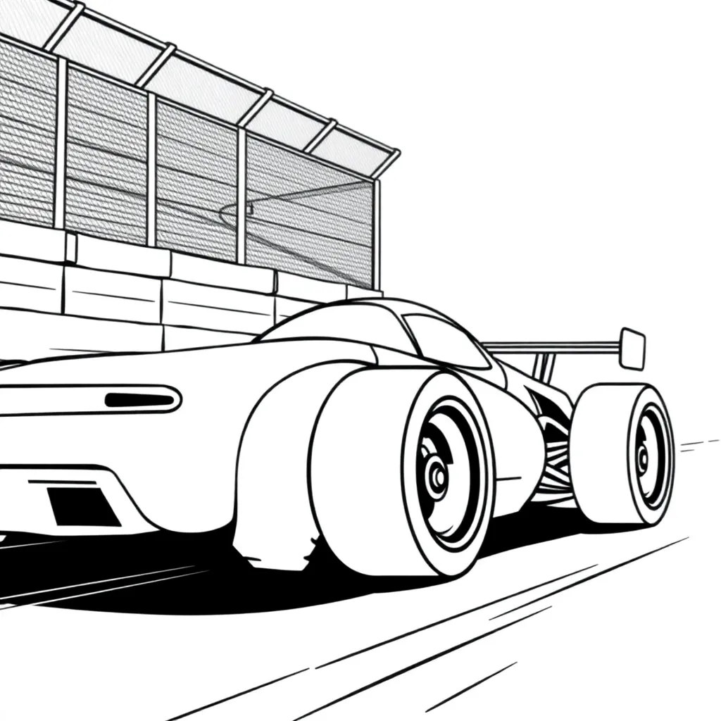 Race Car coloring page