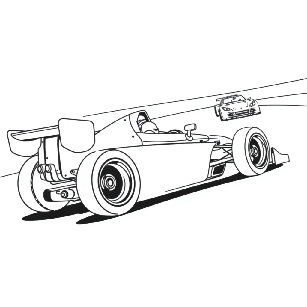 Race Car coloring page
