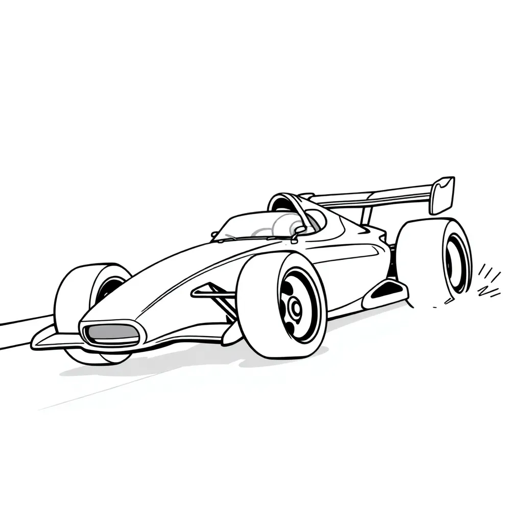 Race Car coloring page
