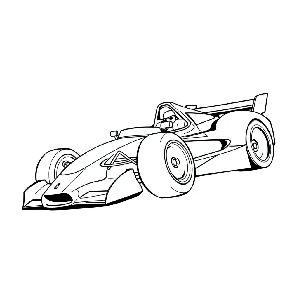 Race Car coloring page