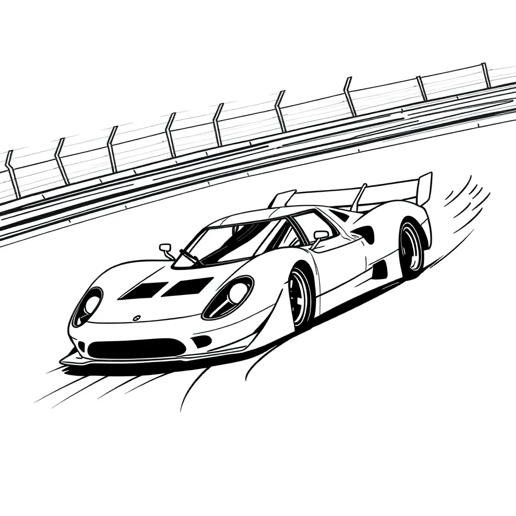 Race Car coloring page