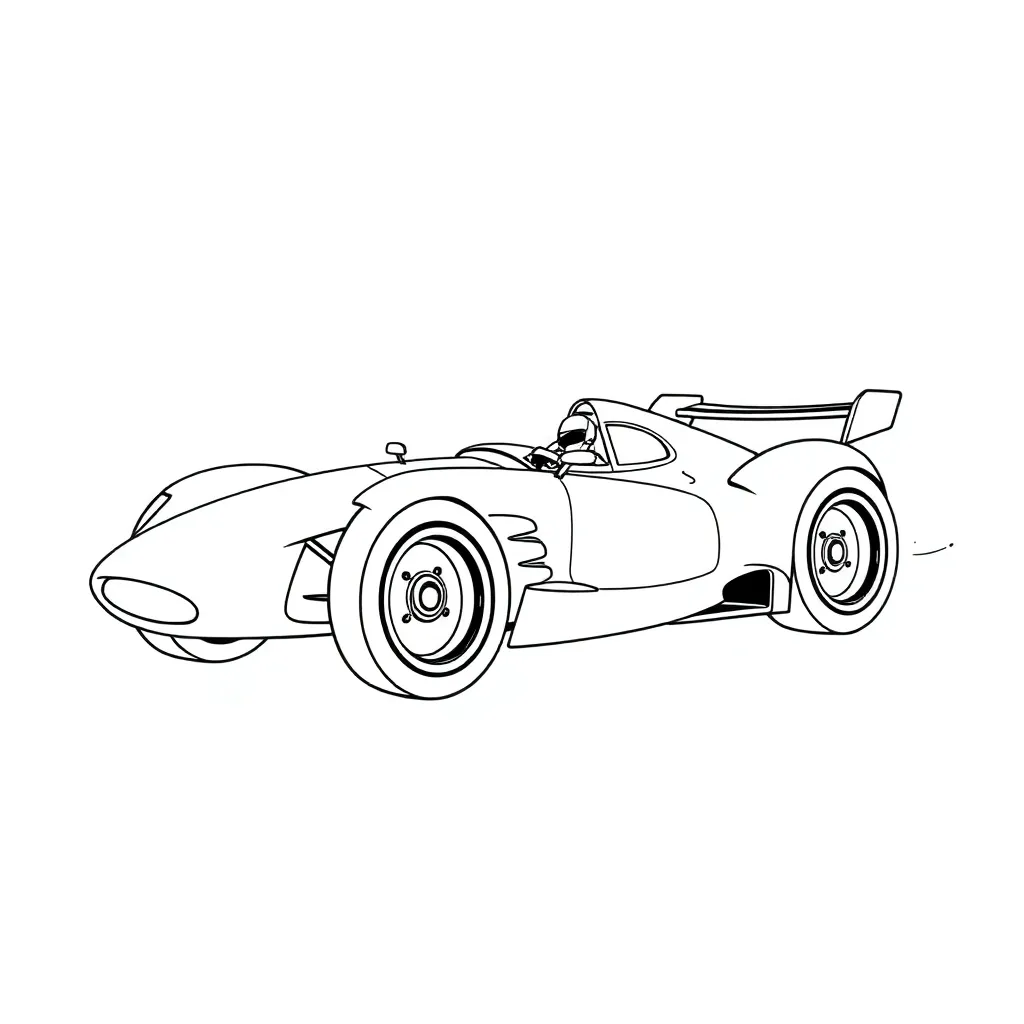 Race Car coloring page