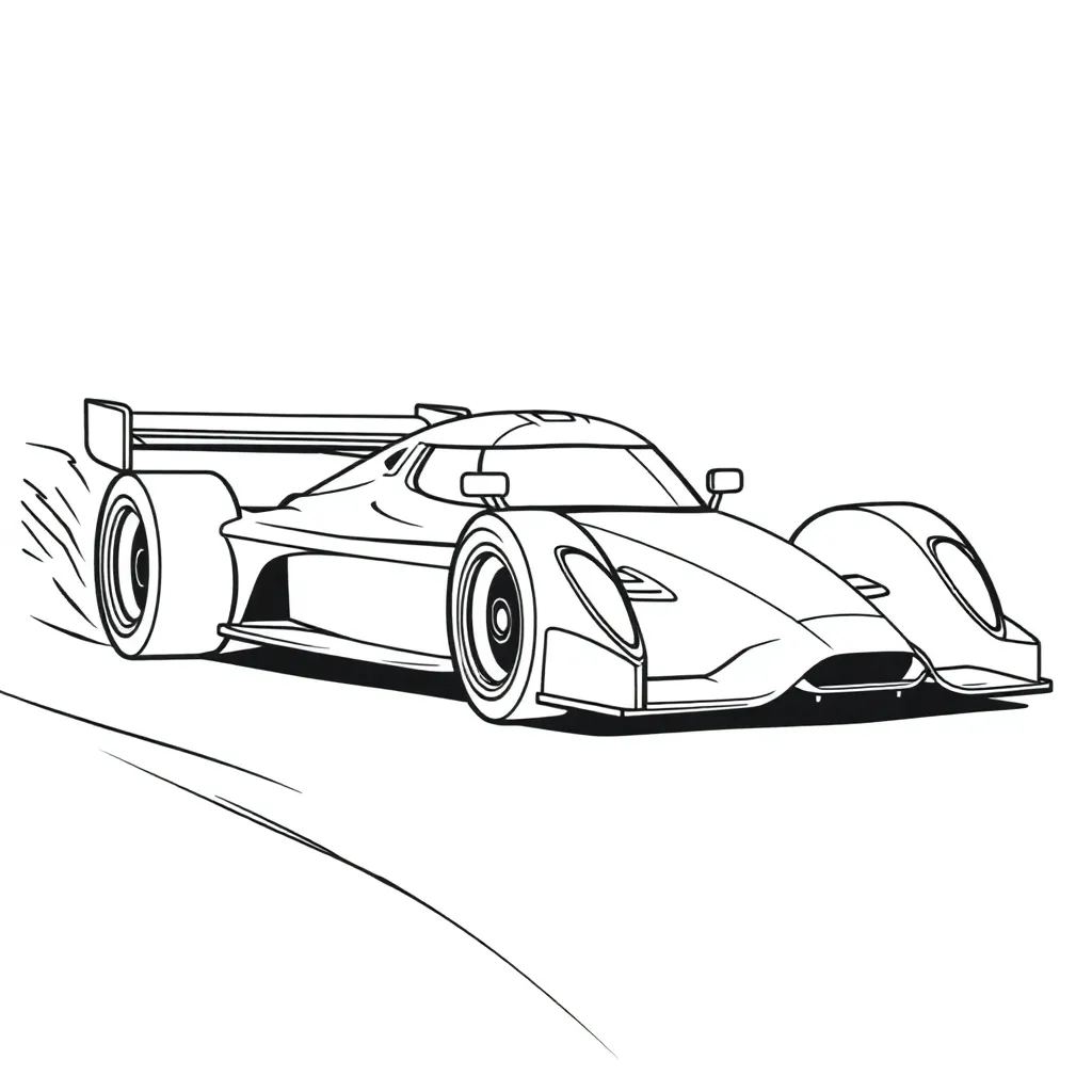Race Car coloring page