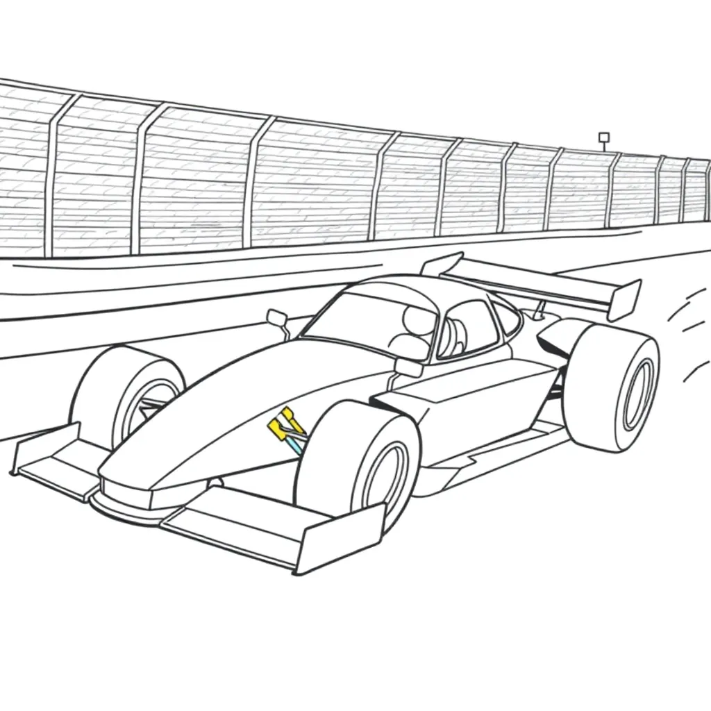 Race Car coloring page