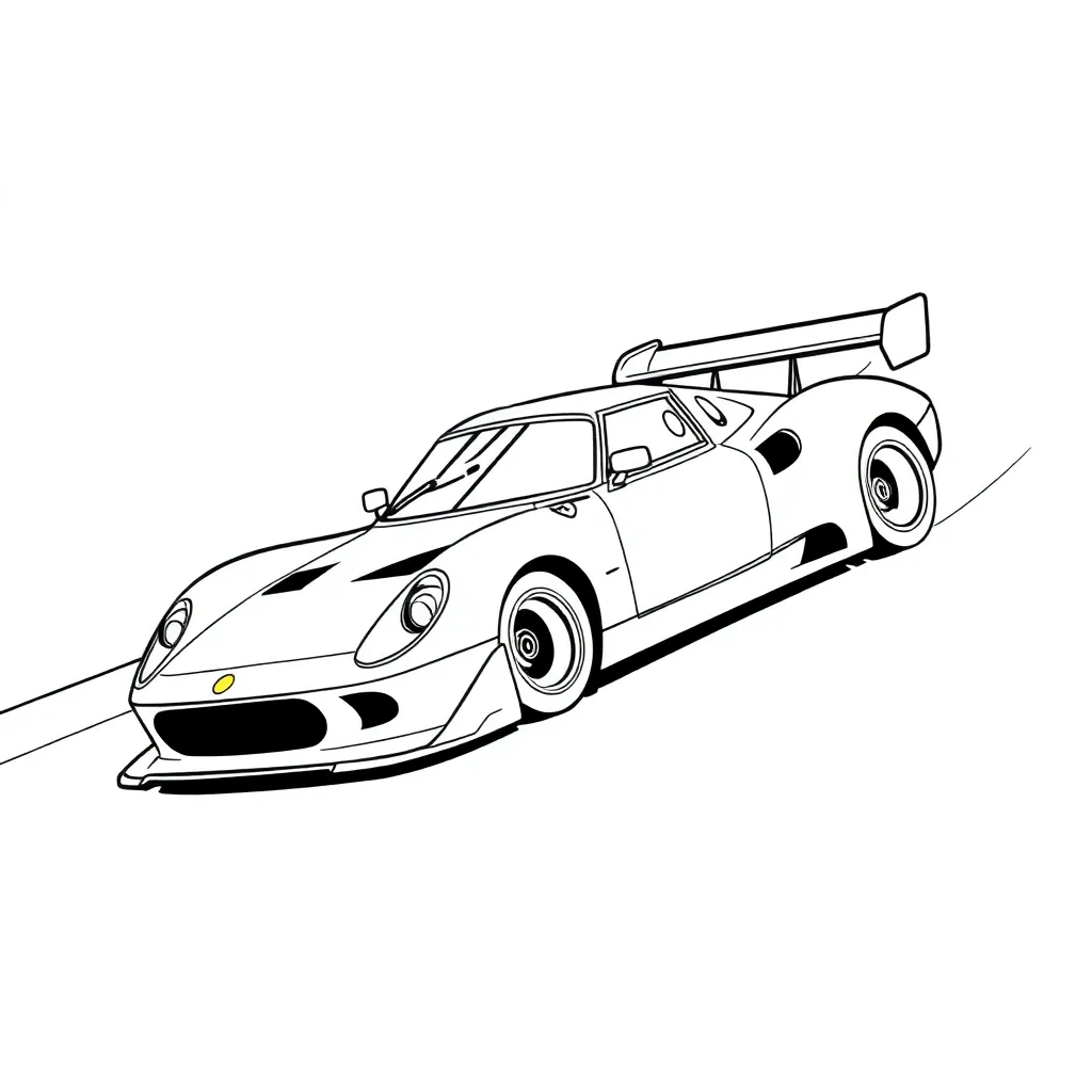 Race Car coloring page