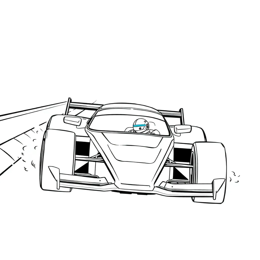 Race Car coloring page