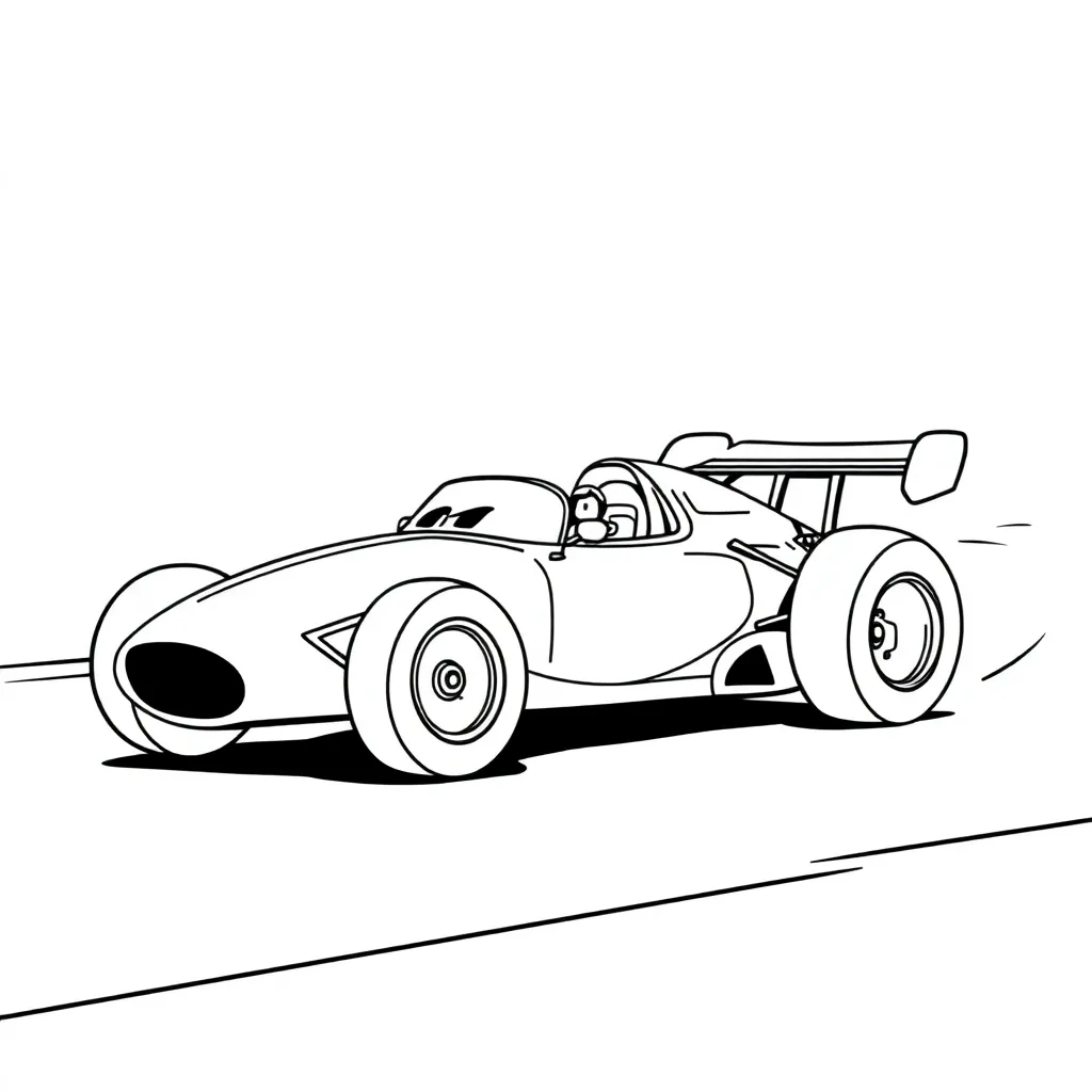 Race Car coloring page