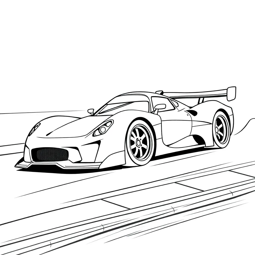 Race Car coloring page