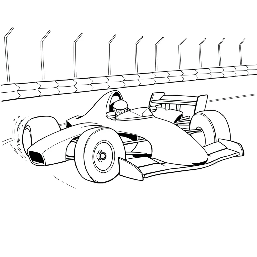 Race Car coloring page