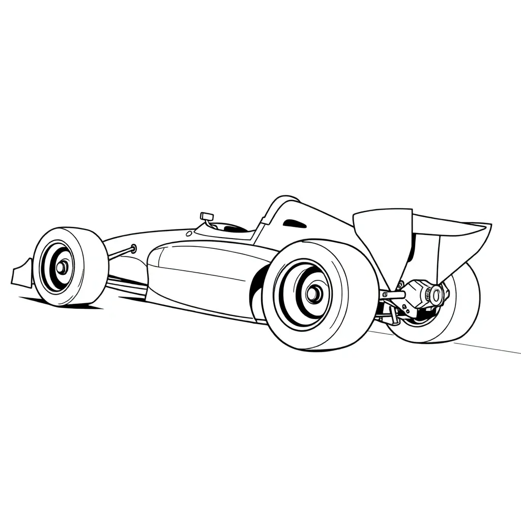 Race Car coloring page