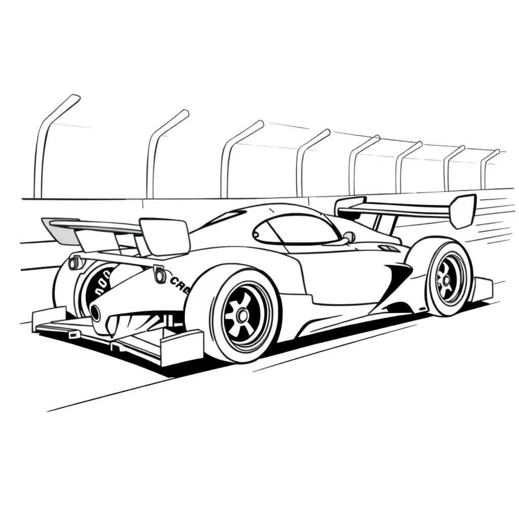 Race Car coloring page