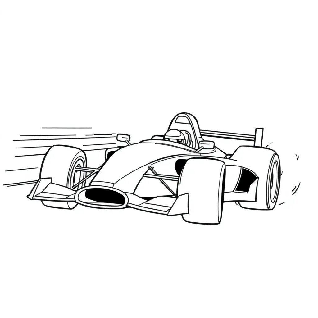 Race Car coloring page