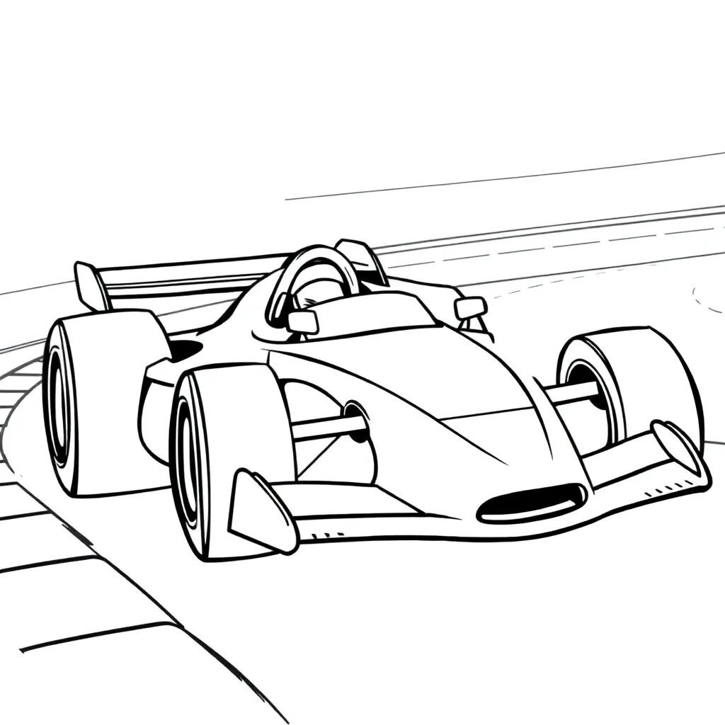 Race Car coloring page