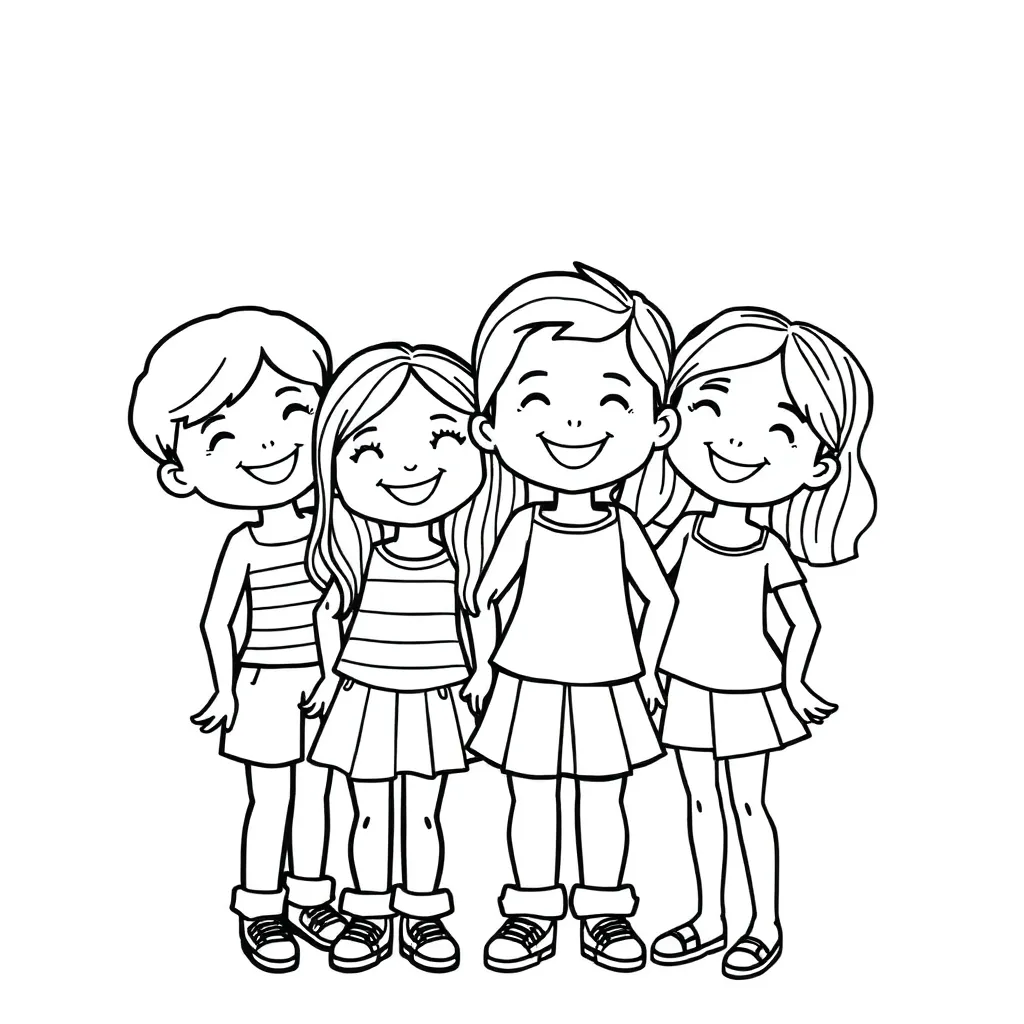 Rainbow Friends coloring page