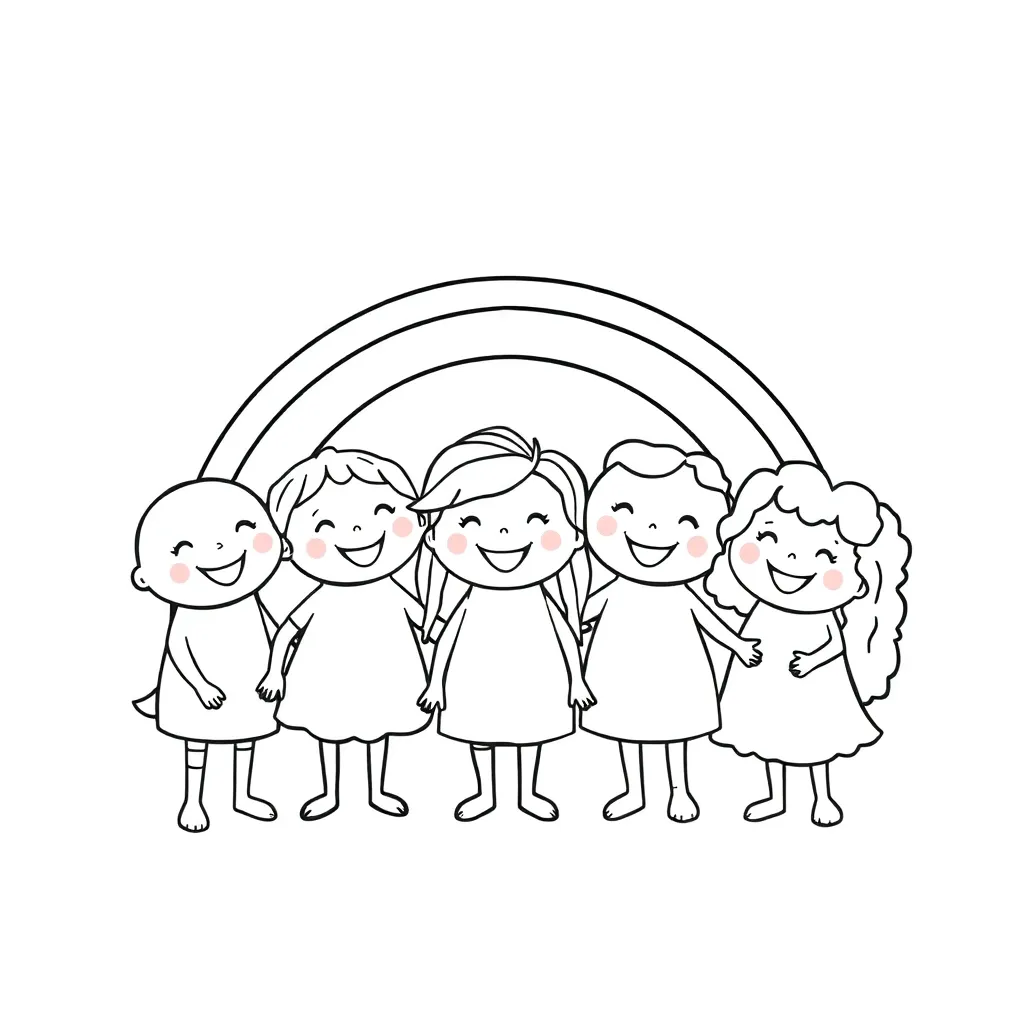 Rainbow Friends coloring page
