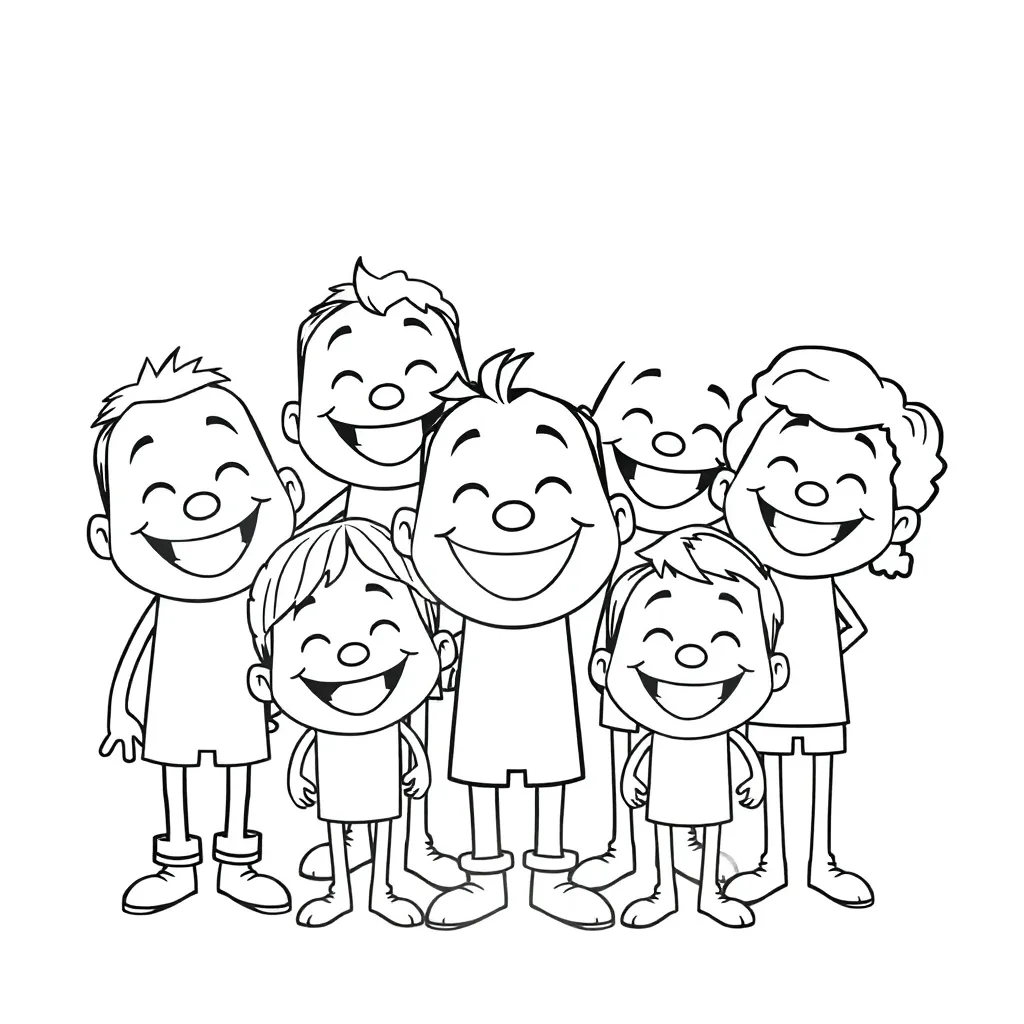 Rainbow Friends coloring page