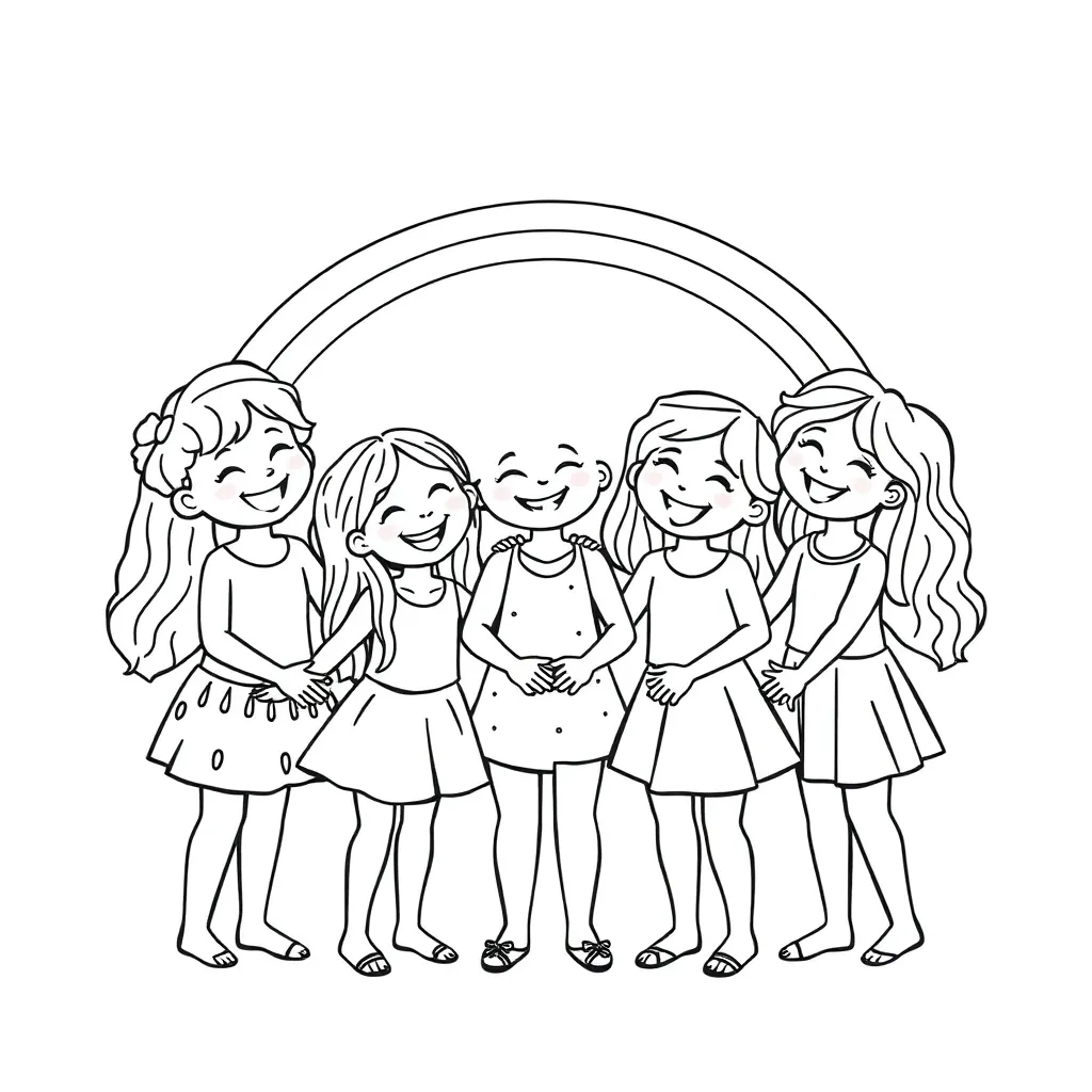 Rainbow Friends coloring page
