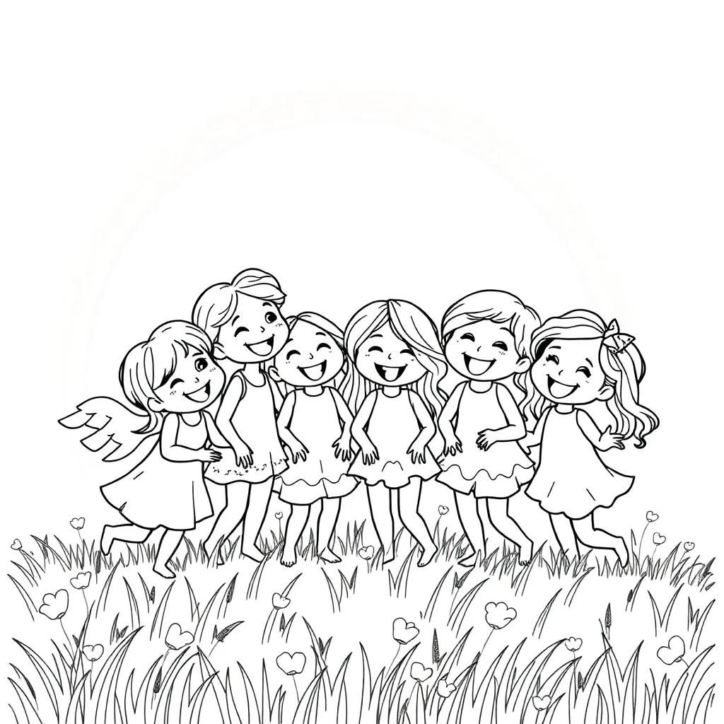 Rainbow Friends coloring page