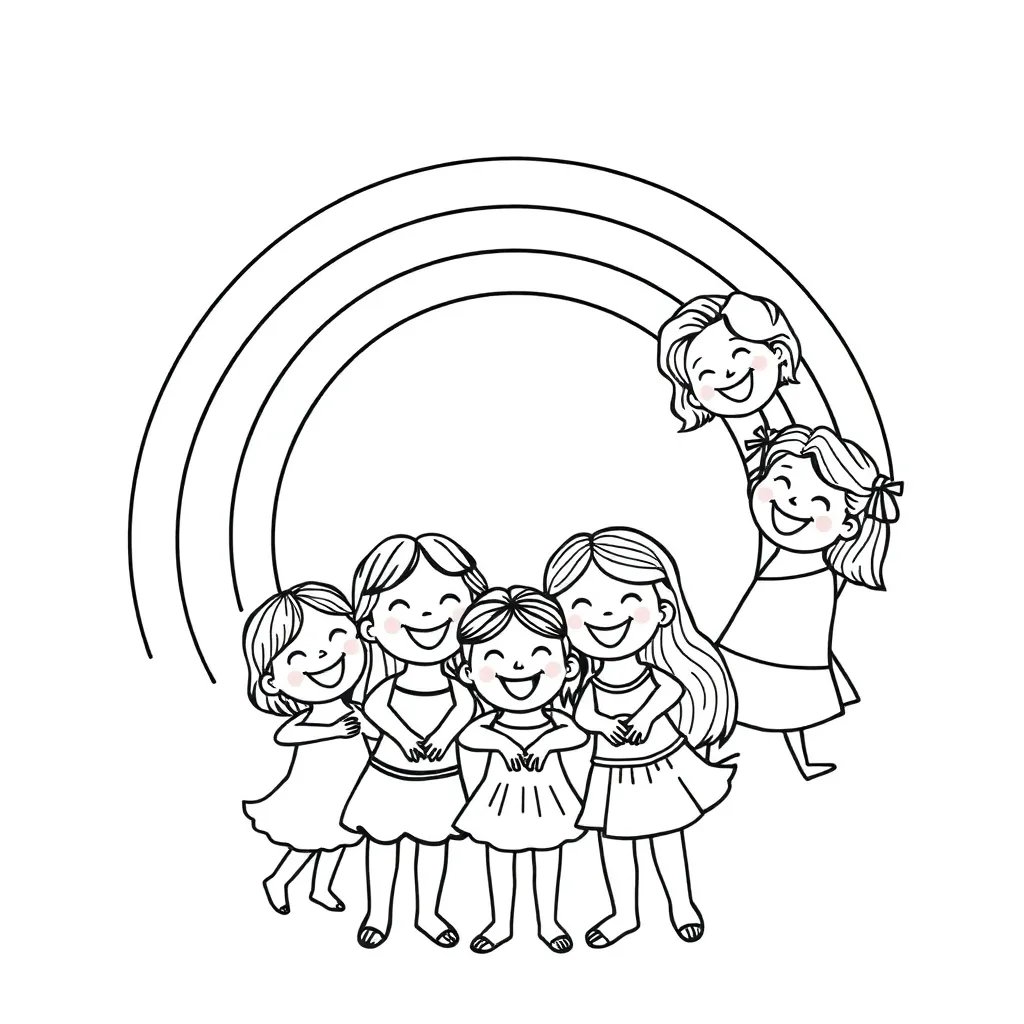 Rainbow Friends coloring page