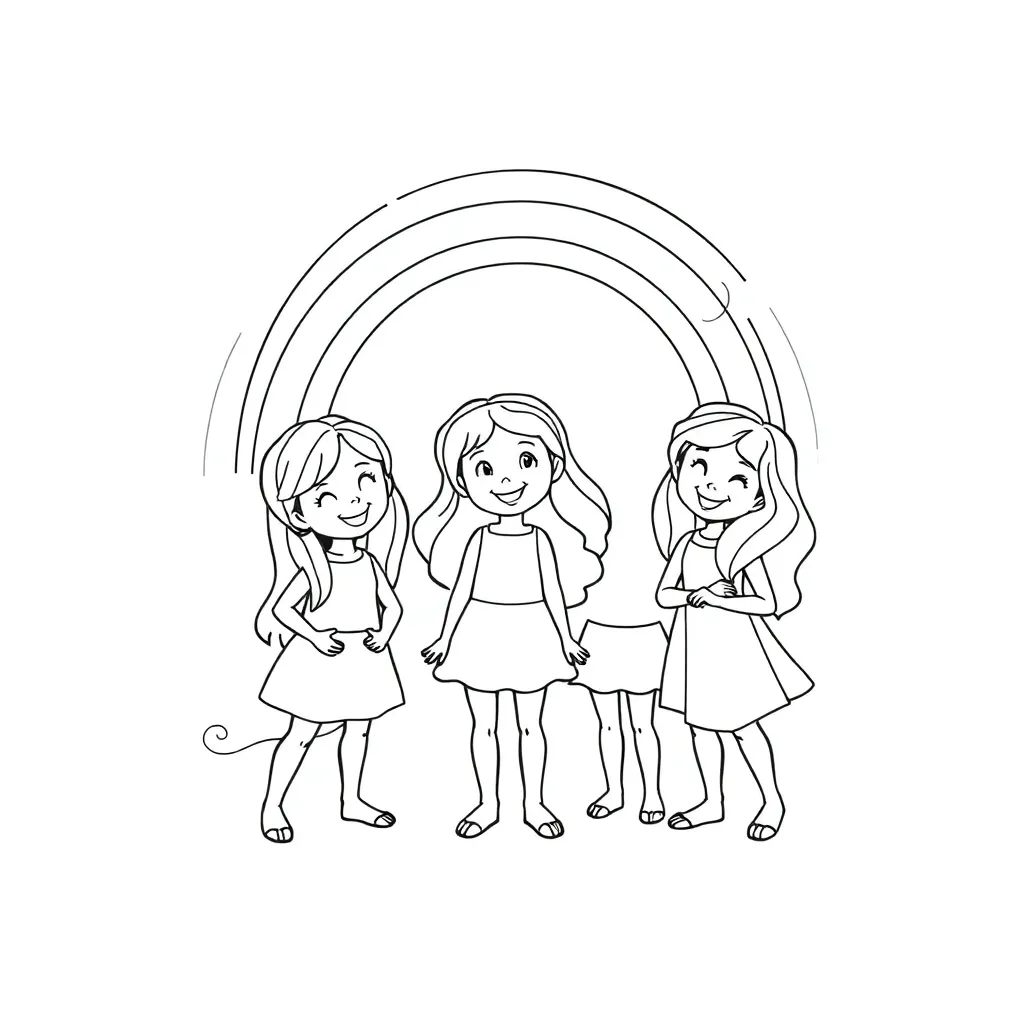 Rainbow Friends coloring page