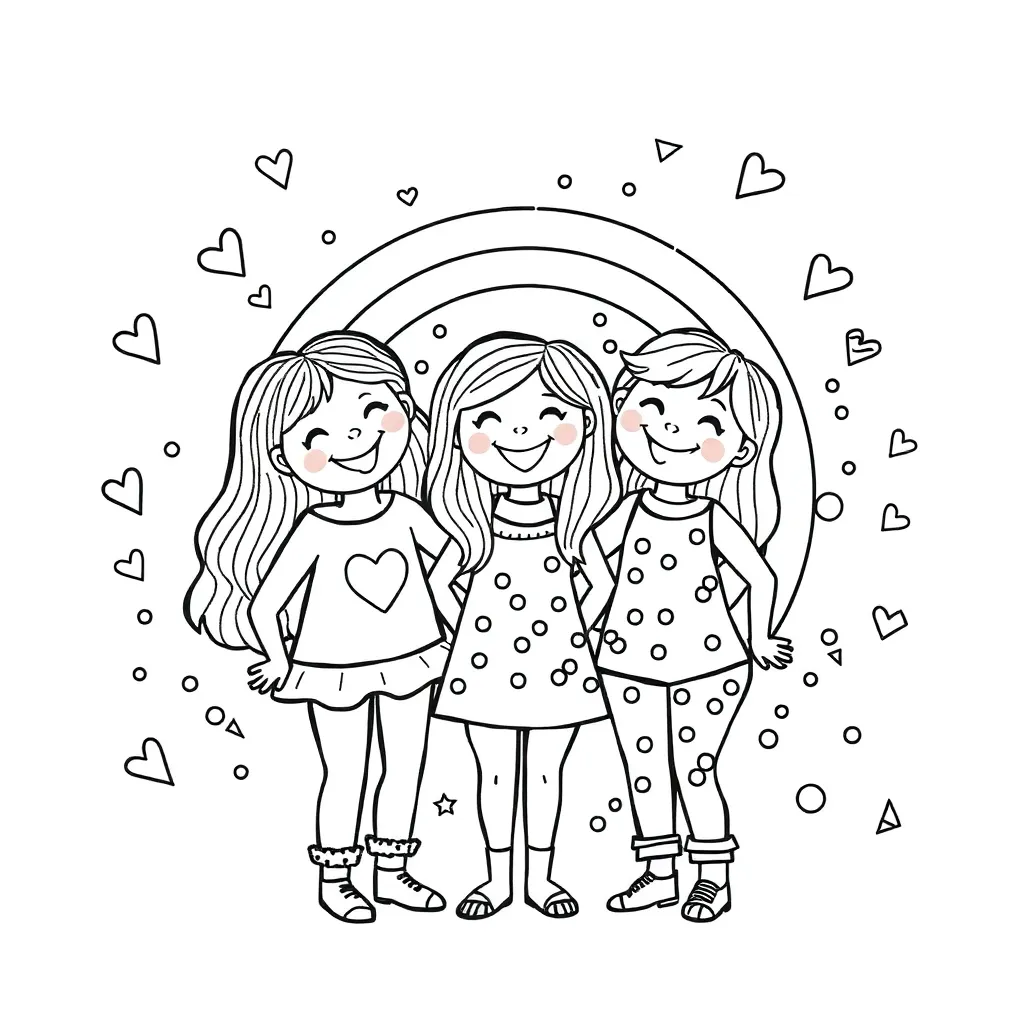 Rainbow Friends coloring page