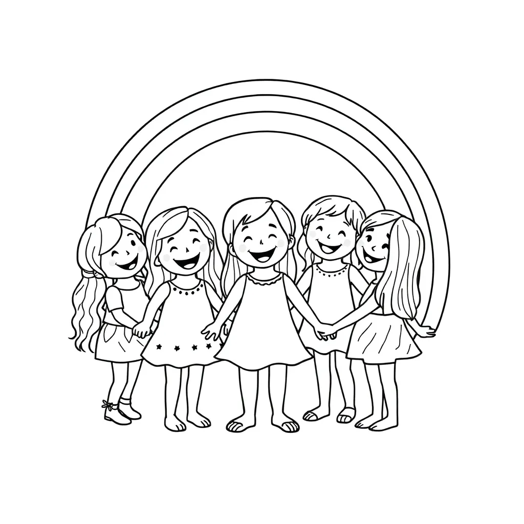 Rainbow Friends coloring page