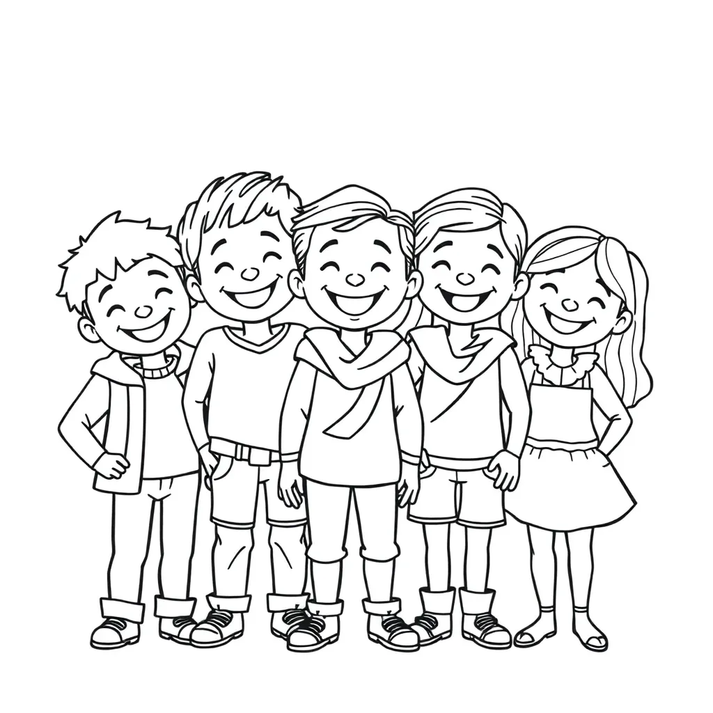 Rainbow Friends coloring page