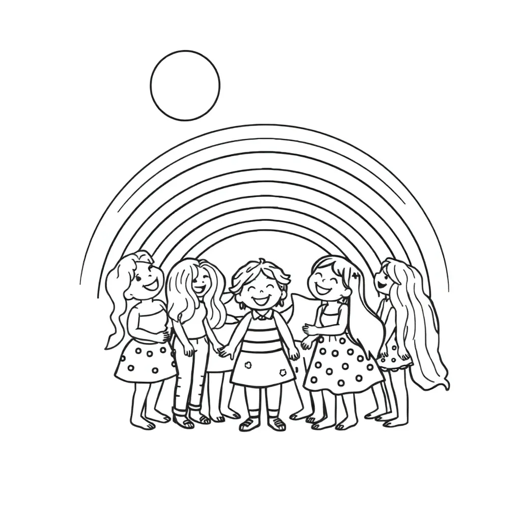 Rainbow Friends coloring page