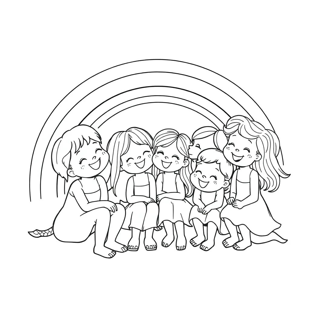 Rainbow Friends coloring page