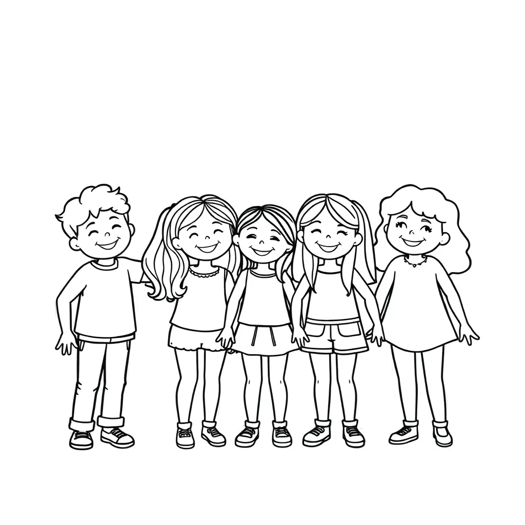 Rainbow Friends coloring page