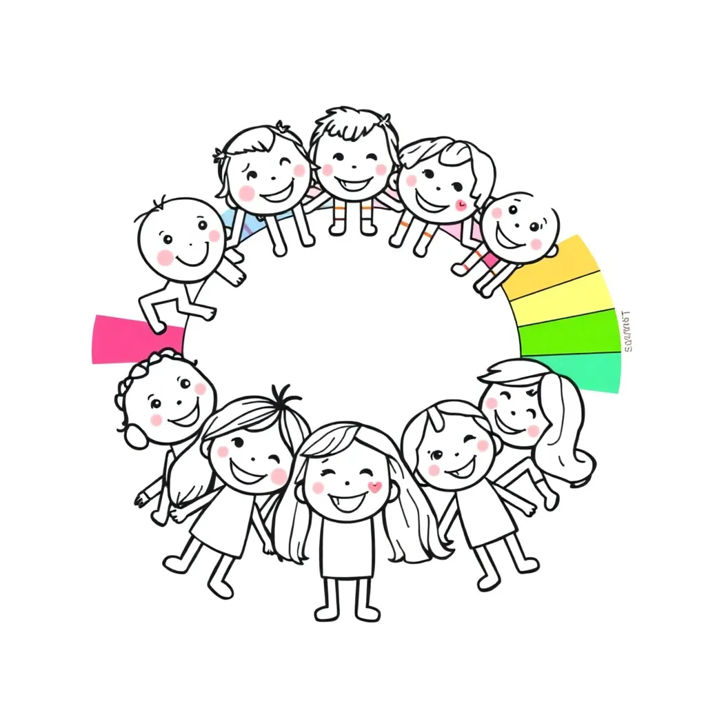 Rainbow Friends coloring page
