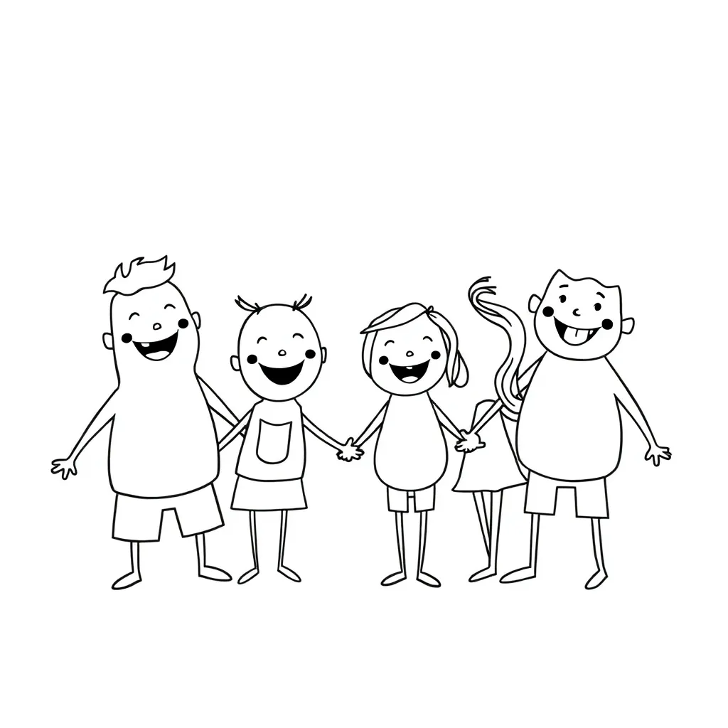 Rainbow Friends coloring page