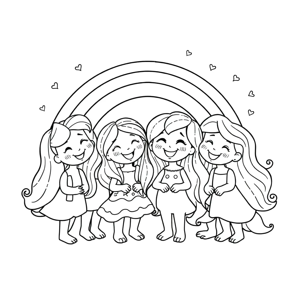Rainbow Friends coloring page