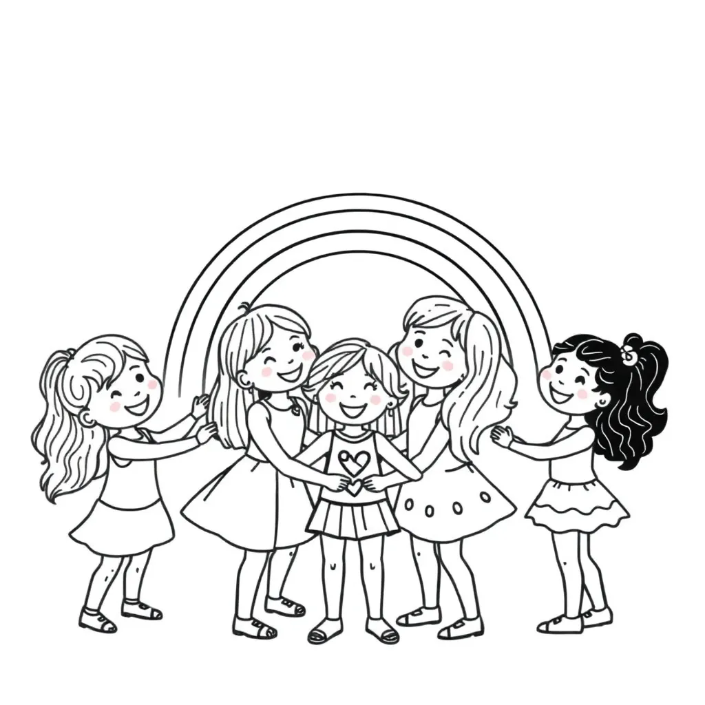 Rainbow Friends coloring page