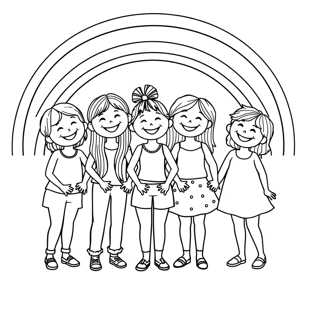 Rainbow Friends coloring page